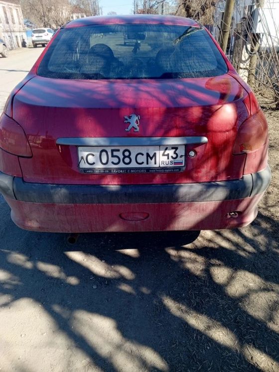 Легковой автомобиль Peugeot 206, 2008 г.в., г/н С058СМ43, VIN VF32BKFWA72788149