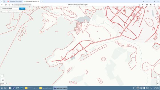 Земельный участок с кадастровым номером 42:02:0102013:206