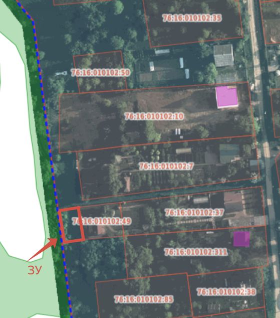 Земельный участок из земель населенных пунктов площадью 225 кв.м, расположенный по адресу: Российская Федерация, Угличский р-н., д. Модявино, для ведения личного подсобного хозяйства (приусадебный земельный участок)
