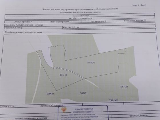 Право заключения договора аренды земельного участка, расположенного по адресу: Российская Федерация, Брянская область, Дубровский муниципальный район, Сергеевское сельское поселение, кадастровый номер 32:05:0190202:186, категория земель: земли сельскохозяйственного назначения, вид разрешенного использования: растениеводство, площадь участка 200000 кв.м.