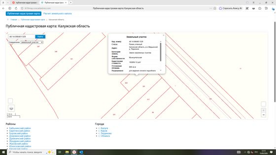 право заключения договора аренды земельного участка из категории земель населенных пунктов с кадастровым номером 40:14:090401:529, вид разрешенного использования для ведения личного подсобного хозяйства, площадью 600 кв.м, адрес в соответствии с ФИАС (Текст): Российская Федерация, Калужская область, р-н Медынский, м.о. Медынский, д. Радюкино, з/у 30И.