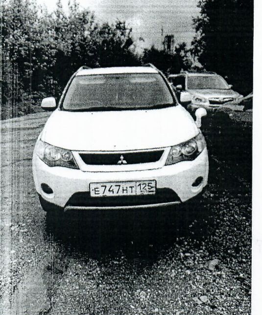 АМТС Мицубиси Аутлендер, г.в. 2005, г/н Е747НТ125, №кузова CW5W0007086, №двиг. АА7696, соб-к Заузолков И.А.