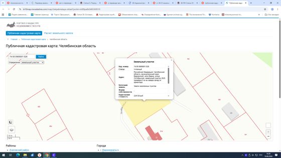Земельный участок с кадастровым номером 74:05:0900001:528