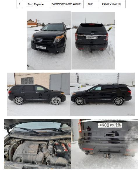 FORD EXPLORER, год изготовления 2013, VIN Z6FBXXESWBDA02923