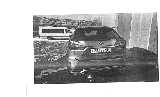 Транспортное средство, легковой универсал ЛЕКСУС RX450H, 2017 г.в., г/н К255ТЕ186, VIN 2T2BGMCA6HC015518, рег. № 26-293