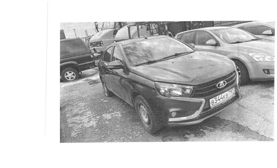 Транспортное средство, легковой седан LADA VESTA, 2021 г.в., г/н B344KB797, VIN XTAGFL110NY634418,  рег. № 26-361