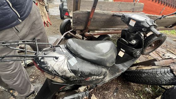 Скутер Suzuki модель AZ50UY, номер рамы СА1ЗФ-180540, без г/н