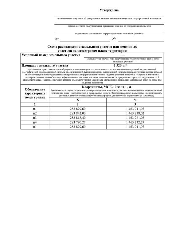 Земельный участок в кадастровых кварталах 10:14:0040110, площадью 1326 кв. м.