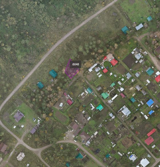 Земельный участок по адресу: Российская Федерация, Томская область, муниципальный район Томский, сельское поселение Заречное, деревня Кисловка, улица Александровская, земельный участок 9