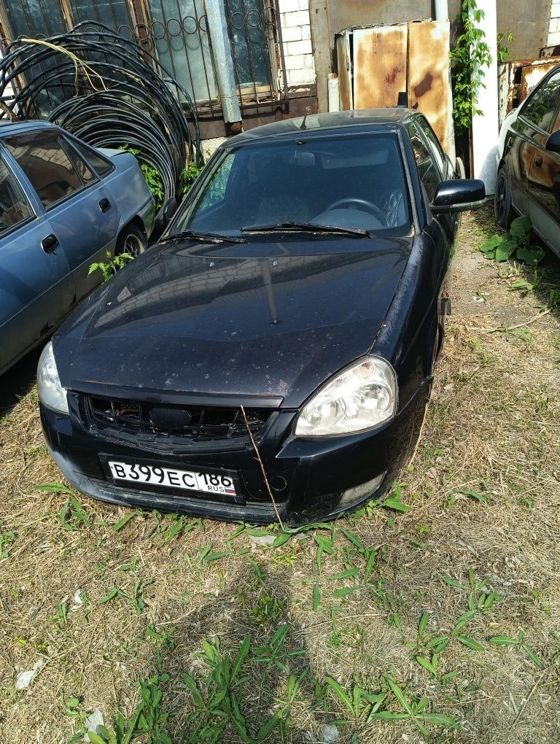 Автомобиль марки LADA PRIORA  г.р.з. В399ЕС186  VIN ХТА21703080138131, цвет графитовый металлик (ключи и документы отсутствуют, техническое состояние не проверялось, пробег не известен). Имущество продается в том виде, в каком оно есть, в случае продажи возврату/обмену не подлежит. За скрытые дефекты имущества Продавец ответственности не несет.