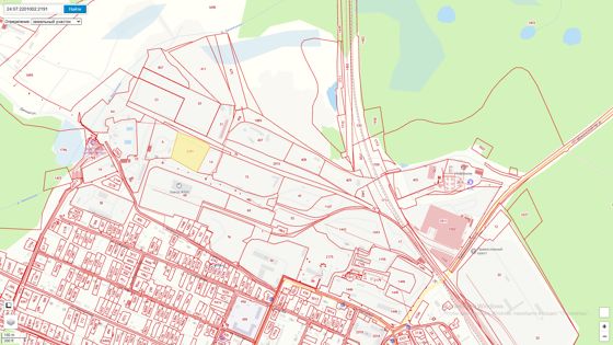 Земельный участок с кадастровым номером 24:07:2201002:2191