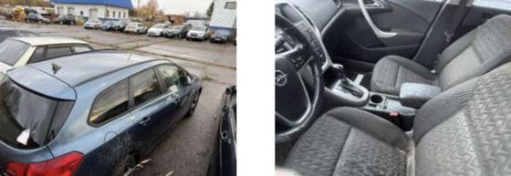 Легковой автомобиль «OPEL ASTRA» 2013 года выпуска, VIN: WOLPD8EC0D8058197, г/н INQ 562, цвет – синий