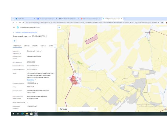 Земельный участок с кадастровым номером 56:03:0912001:2
