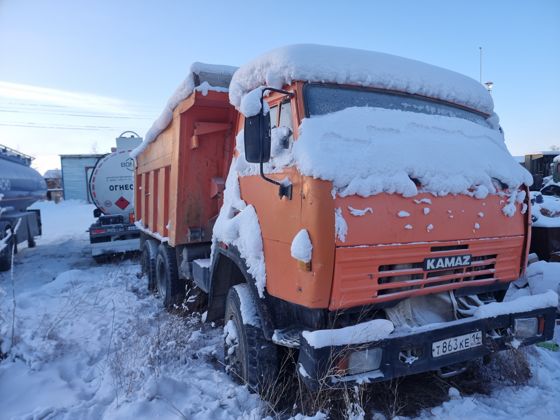 Самосвал КАМАЗ 65115, 2011 г.в., г/н Т863КЕ14, VIN XTC651150B1208037. Местонахождение: РС(Я), г. Якутск. Собственник АО "Строительное управление-888".