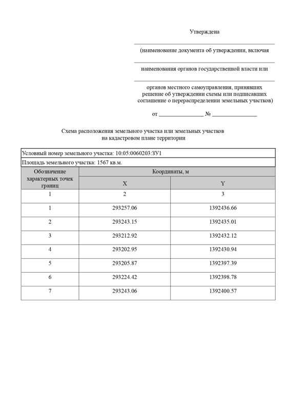Земельный участок из земель населенных пунктов в кадастровом квартале 10:05:0060203