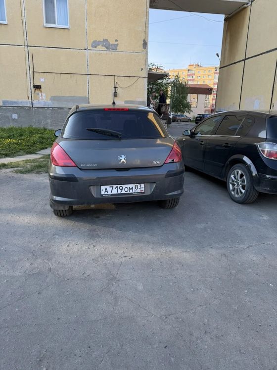 Транспортное средство Peugeot 308, 2011 г.в., г/н А719ОМ83, цвет серый, VIN Z8T4C5FS0BM003099