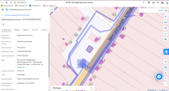 электронный  аукцион на право заключения договора аренды земельного участка