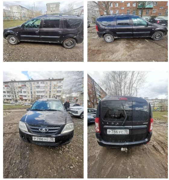 Легковой автомобиль LADA KS045L LADA LARGUS, 2020 года выпуска, государственный номер Р786УС18, идентификационный номер (VIN) XTAKS045LM1321147, № двигателя 211294368831, рабочий объём двигателя – 1596 куб. см, мощность двигателя 106,1 л.с., 78 кВт.