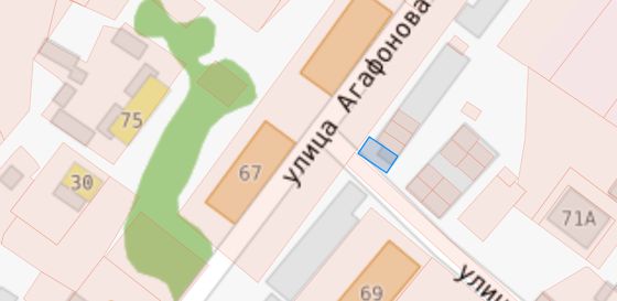 Аренда земельного участка, площадью 84 кв.м., с кадастровым номером 54:34:012206:590, расположенный по адресу: Российская Федерация, Новосибирская область, Куйбышевский муниципальный район, городское поселение город Куйбышев, ул. Агафонова, 65/1, земельный участок №11
