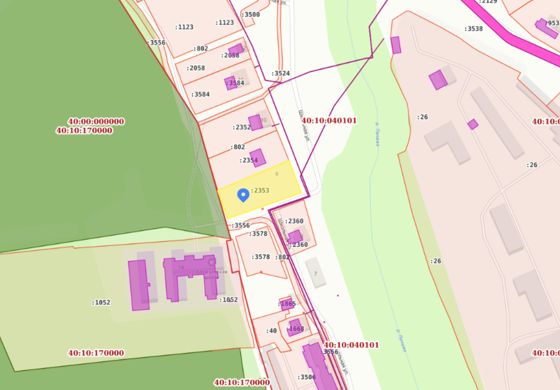 Земельный участок, площадью 1500,0 кв. м., из земель населенных пунктов, с кадастровым номером: 40:10:040101:2353, расположенный по адресу: местоположение установлено относительно ориентира, расположенного в границах участка. Почтовый адрес ориентира: Калужская область, р-н Козельский, с. Березичский Стеклозавод, ул. Школьная, в районе д. 10, вид разрешенного использования: для индивидуального жилищного строительства