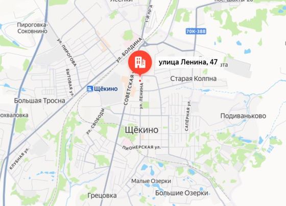 Нежилое помещение с кадастровым номером 71:32:030301:1194, по адресу: Тульская область, г. Щекино, ул. Ленина, д. 47