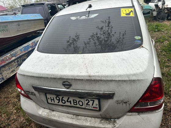 Автомобиль марки Nissan Tiida Latio,Н964ВО27 г/н ,  2007г.в., № двигателя 251544А , № кузова  SNC11122582, цвет белый