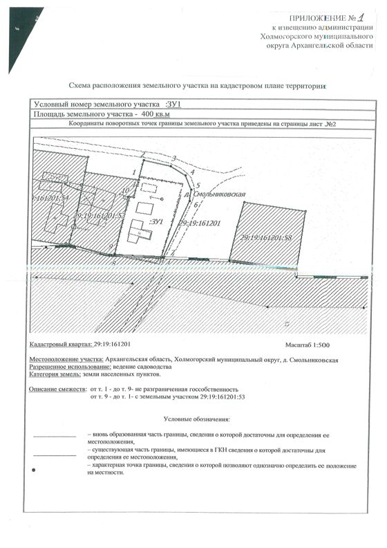 Информация о праве лиц, заинтересованных в предоставлении земельного участка, подавать заявления о намерении участвовать в аукционе на право заключения договора аренды земельного участка.