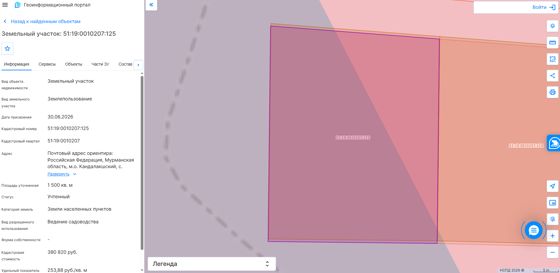 Земельный участок 15 сот., садоводство, Мурманская обл.