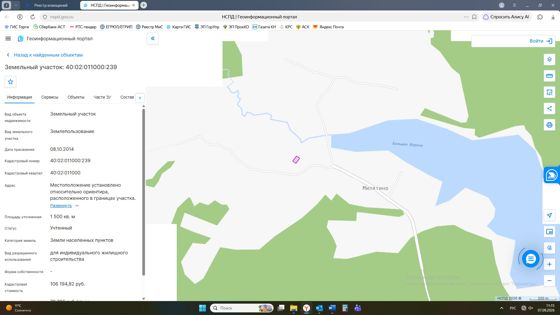 Аренда земельного участка 15 сот., ИЖС, Калужская обл.