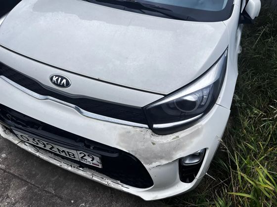Транспортное средство Kia Picanto, 2021 года выпуска, цвет - белый, VIN XWEB3512BM0010995, государственный номер О392МВ29.
