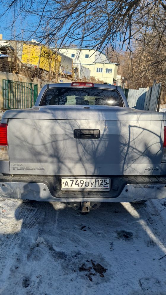 АМТС Грузовой бортовой Тойота Тундра, г.в. 2012, г/н А749ОУ125, VIN 5TFHY5F12СХ239473, №кузова 5TFHY5F12СХ239473, №двиг. 5600794, соб-к ООО «БиоБанк» ИНН 2523002768 (имеются обременения: Постановление Ольгинского районного суда Приморского края от 19.09.2025)