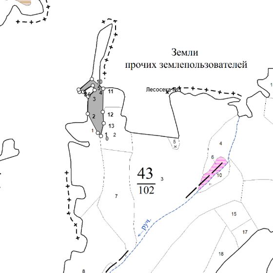 Лесные насаждения расположенные на территории: Республика Башкортостан, Уфимское лесничество, Покровское участковое лесничество (Благовещенская дача), квартал №43, выдел 1, делянка 1