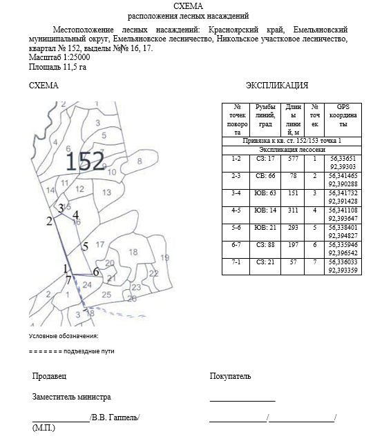 Право на заключение договора купли-продажи лесных насаждений с субъектами малого и среднего предпринимательства на территории Никольского участкового лесничества, Емельяновского лесничества, Емельяновского муниципального округа, Красноярского края