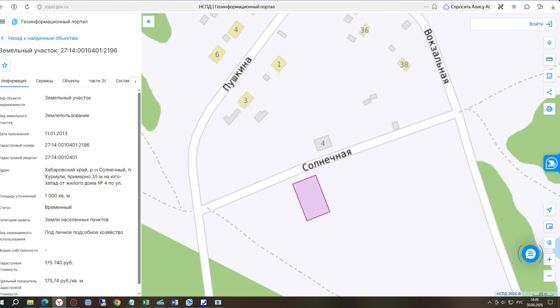 Аренда земельного участка 10 сот., ЛПХ, Хабаровский край
