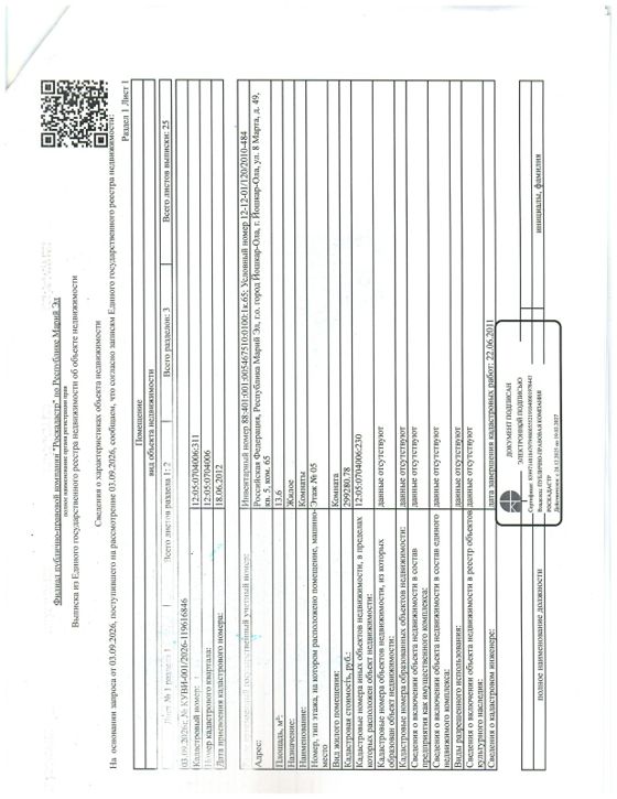 Квартира 13,6 м², Йошкар-ола