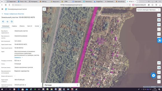 Аренда земельного участка 8,2 сот., садоводство, Заинск