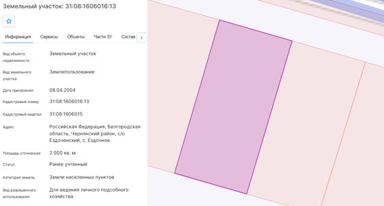 Аренда земельного участка 20 сот., ЛПХ, Белгородская обл.