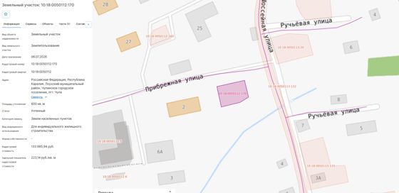 Аренда земельного участка 6 сот., ИЖС, пгт Чупа, Карелия