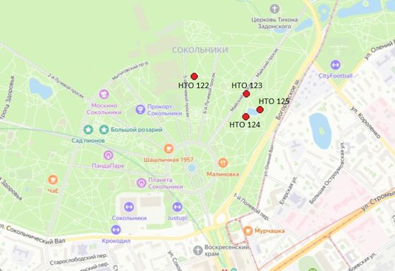 Место для нестационарного торгового объекта, Москва, ул. Сокольнический Вал