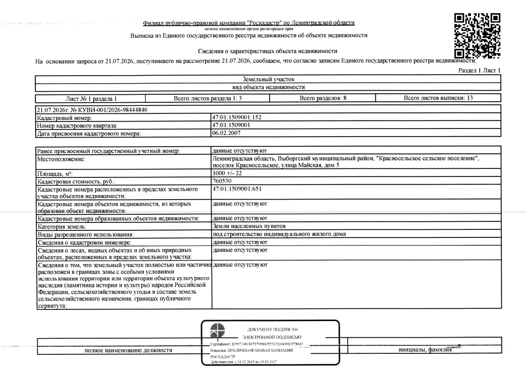 Земельный участок 10 сот. с домом, п. Красносельское, Ленинградская обл.