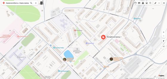 1/4 доли в квартире 60,9 м², Киров