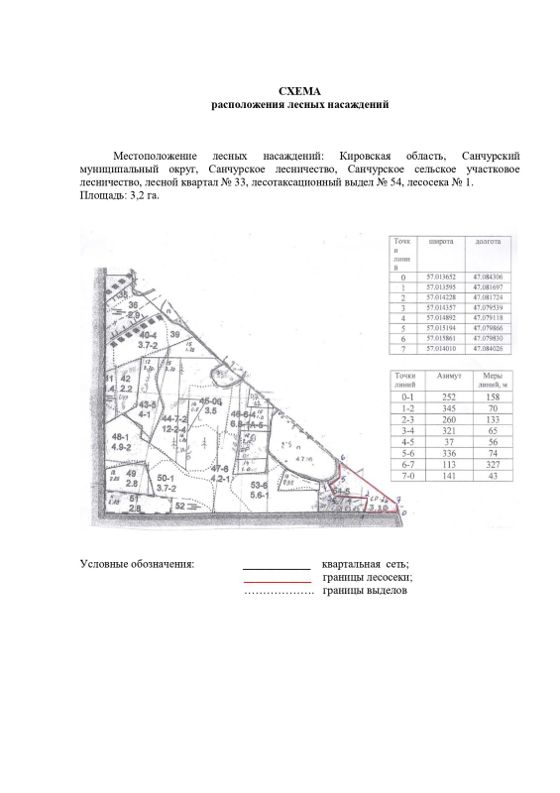 Лесные насаждения, Кировская обл.