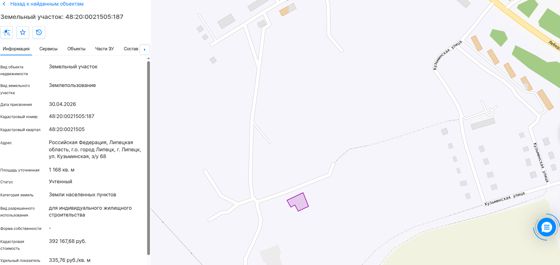 Аренда земельного участка 12 сот., ИЖС, Липецк