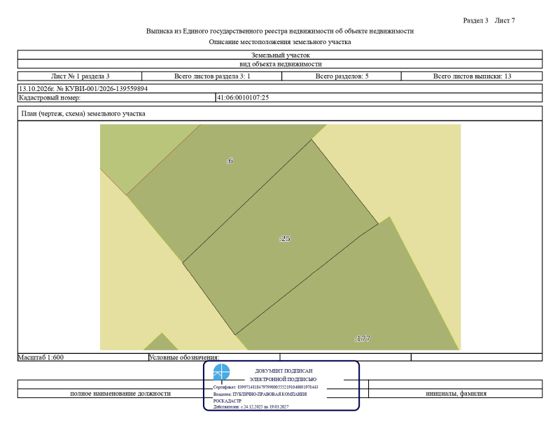 Земельный участок 16 сот., ЛПХ, Камчатский край