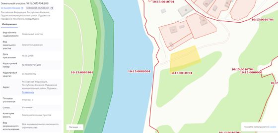 Аренда земельного участка 15 сот., ИЖС, Пудож