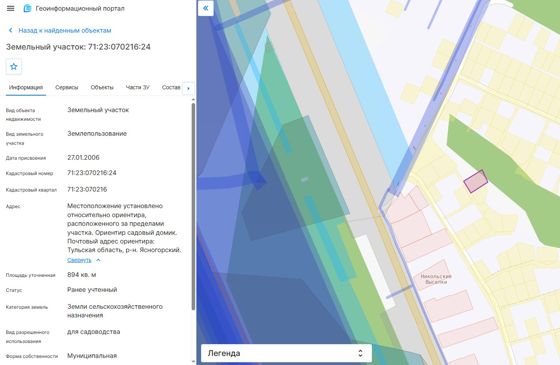 Аренда земельного участка 8,9 сот., садоводство, Тульская обл.