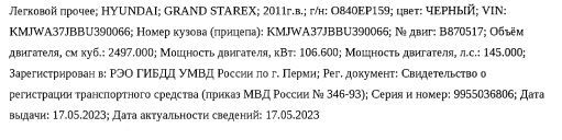 Hyundai Grand Starex, 2011