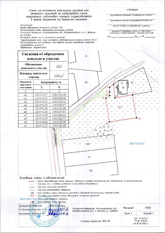 Аренда земельного участка 12 сот., ЛПХ, Калининградская обл.