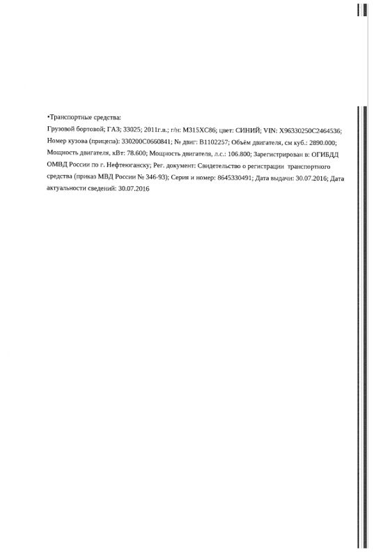 ГАЗ 33025, 2011
