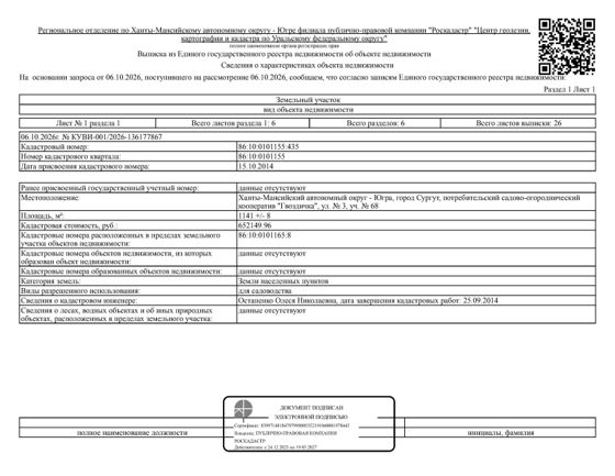 Земельный участок 11 сот., садоводство, Сургут